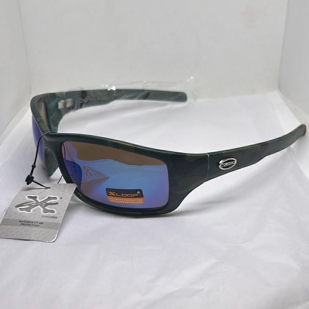 X-Loop Camouflage Mirrored Mens Sunglasses